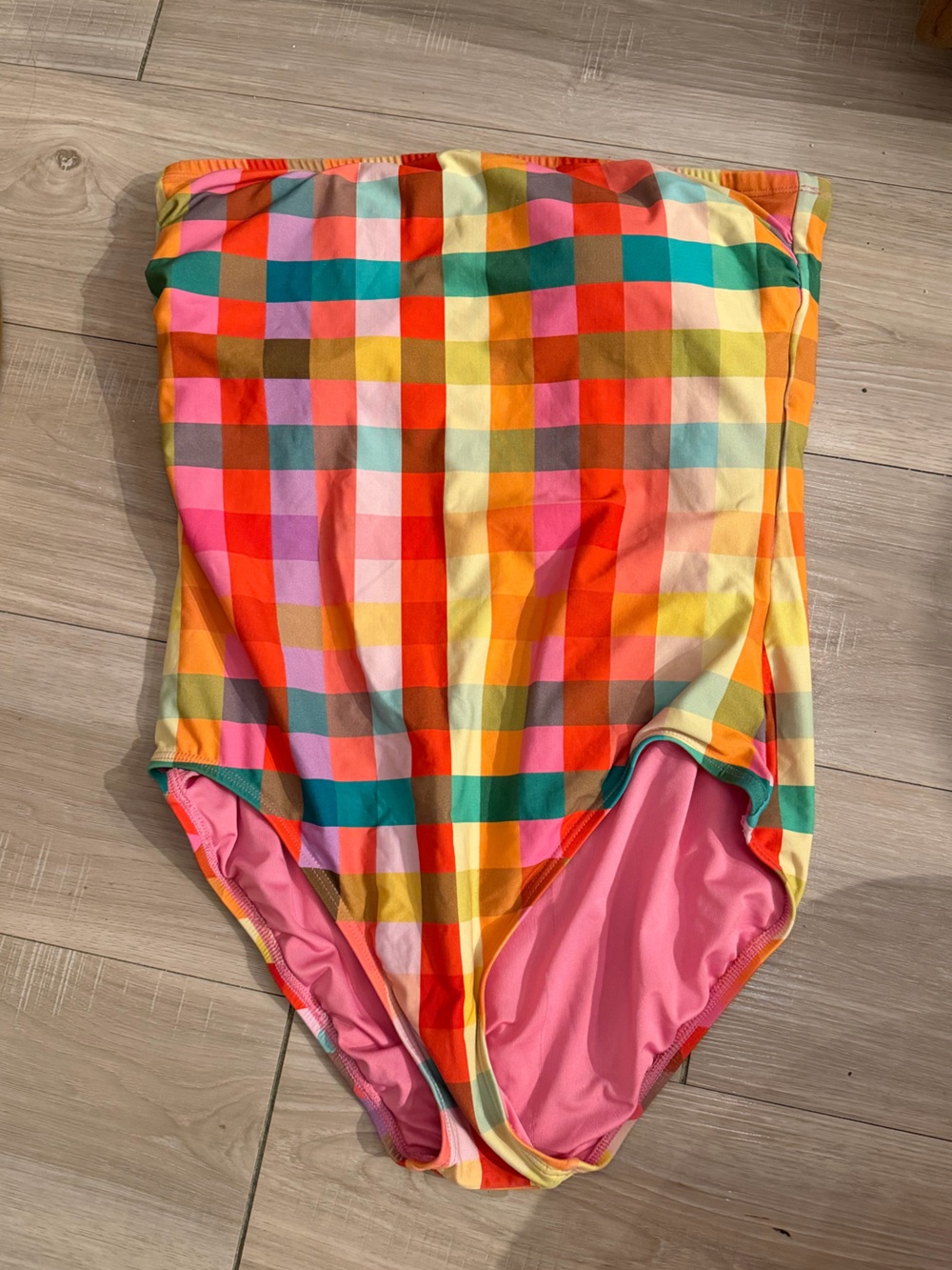 kate spade Multicolor Gingham One-Piece Swimsuit